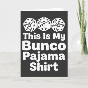 Carte C'est ma chemise de pyjama Bunco drôle cadeau