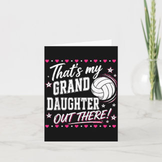 Carte C'est ma petite-fille là-bas Volleyball
