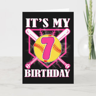 Carte C'est mon 7e anniversaire 7 ans Anniversaire Softl