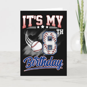Carte C'est mon 8e anniversaire Bysebyll 8 ans Anniversa
