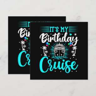 Carte C'est mon anniversaire de croisière - Anniversaire