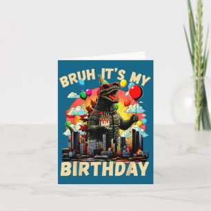 Carte C'est mon anniversaire Kaiju Fête d'anniversaire J