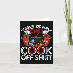 Carte C'Est Mon Chili Cuire À Partir De Chemise Cuisine 