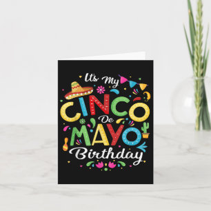 Carte C'Est Mon Cinco De Mayo Anniversaire Drôle Cinco D