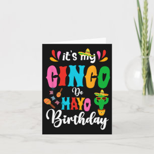 Carte C'est mon Cinco De Mayo Anniversaire Mexicain Matc