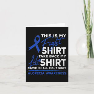 Carte C'Est Mon Combat Alopecia Sensibilisation A Ribbon