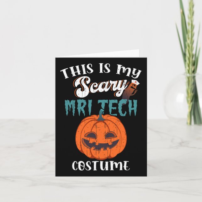Carte C'Est Mon Costume De Mri Tech Effrayant Halloween  (Devant)