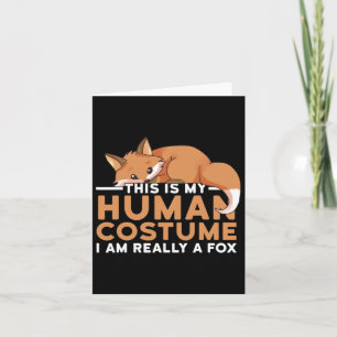Carte C'est mon costume humain Je suis Vraiment un Hallo