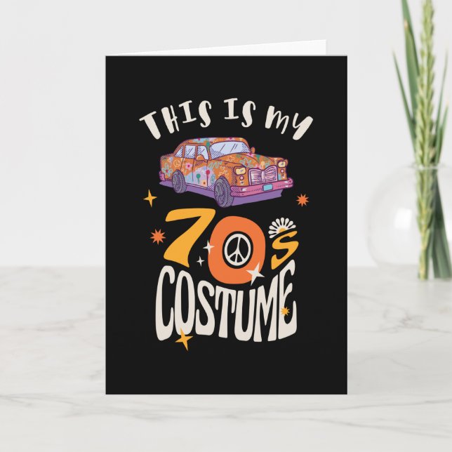Carte C'est mon costume les années 70 (Devant)