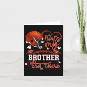 Carte C'est mon frère là-bas Funny Football Sœur