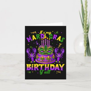 Carte C'Est Mon Mardi Gras Anniversaire Yall Mardi Gras 