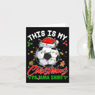 Carte C'Est Mon Pajama De Noël Football Noël Noël Noël N