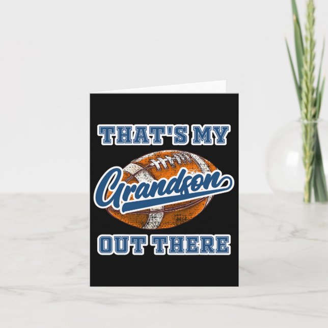 Carte C'est mon petit-fils là-bas Football Acclamation G (Devant)