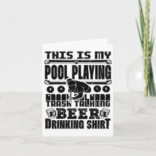 Carte C'Est Mon Piscine Jouer À La Déchets Parler Bière 