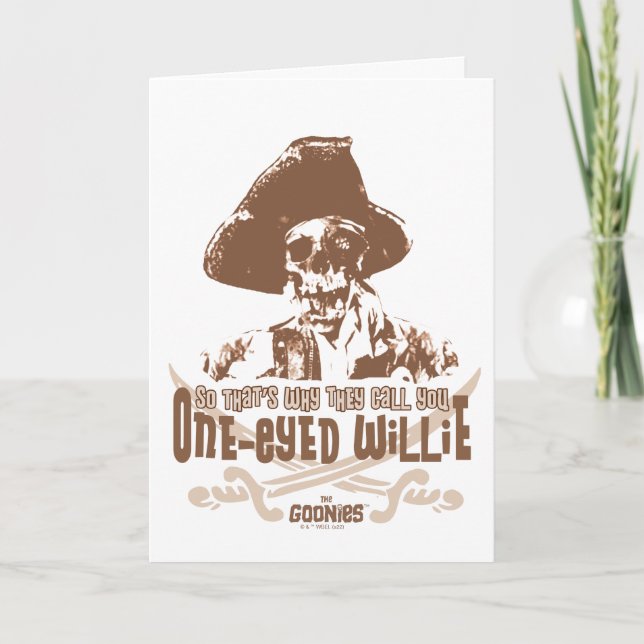 Carte "C'est pour ça qu'ils t'appellent One-Eyed Willie" (Devant)