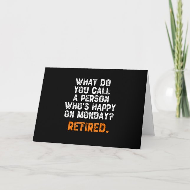 Carte C'est quoi, Do You Call a Person Who's Happy On Mo (Devant)