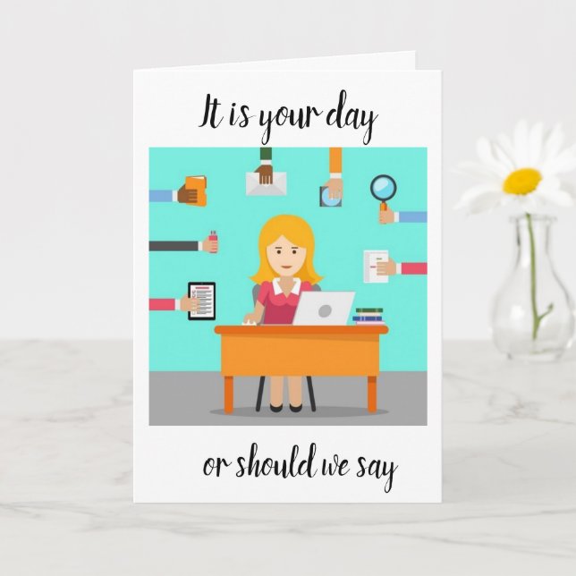CARTE C'EST TON DERNIER JOUR ! HEUREUSE **RETRAITE** CAR (Petite plante)