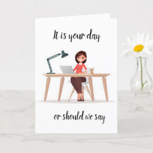 CARTE C'EST TON DERNIER JOUR ! HEUREUSE **RETRAITE** CAR