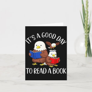 Carte C'est un bon jour pour lire un livre Eagle Bibliot