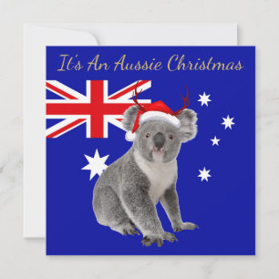 Carte C'est un Noël australien avec un koala