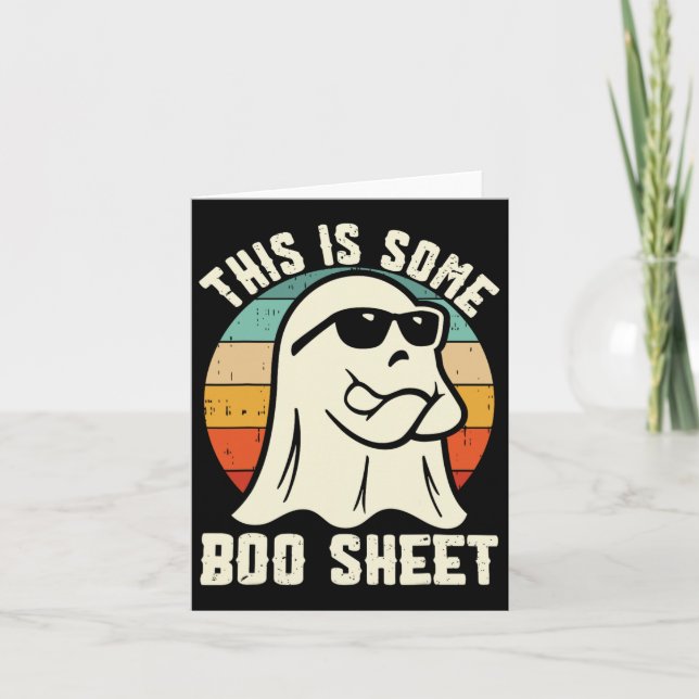 Carte C'Est Une Feuille De Boite Ghost Halloween Costume (Devant)