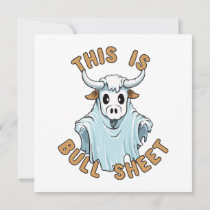 Carte C'est une feuille de taureau - drôle de feuille de