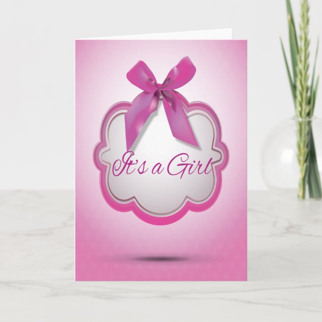 Carte C'est une fille. (Devant)