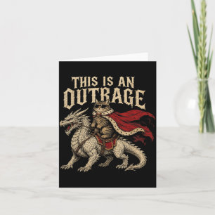 Carte C'est Une Outrage Drôle Princesse Chat Faire Or