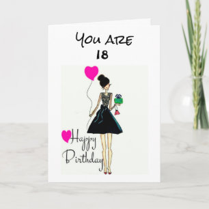 CARTE **C'EST VOTRE ANNIVERSAIRE !!!** VOUS ÊTES ***18**