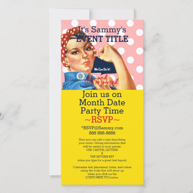 Carte C'est votre offre de Rosie Party personnalisée (Devant)