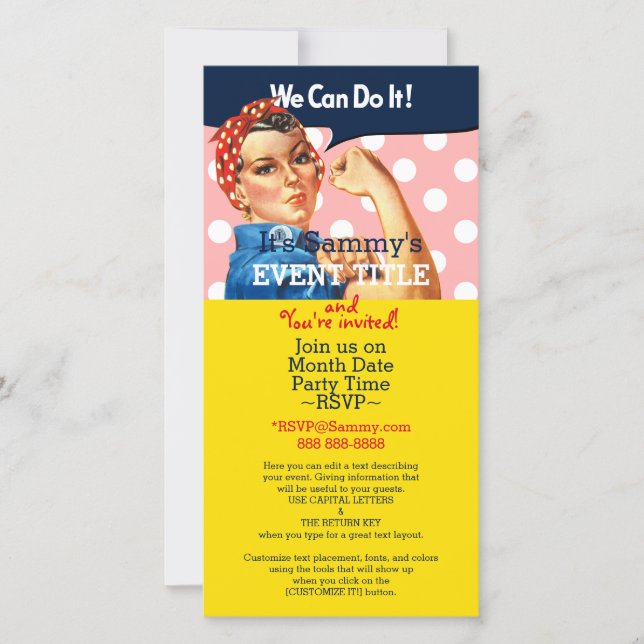 Carte C'est votre offre de Rosie Party personnalisée (Devant)