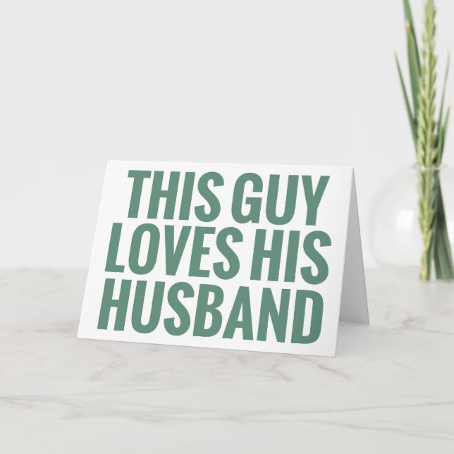 Carte Cet homme aime son mari (Devant)