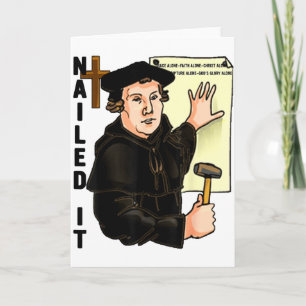 Carte C'était réussi Jour de la Réforme Martin Luther Lu