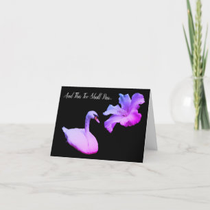 Carte Cette aussi doit passer Swan Color Inspirational  