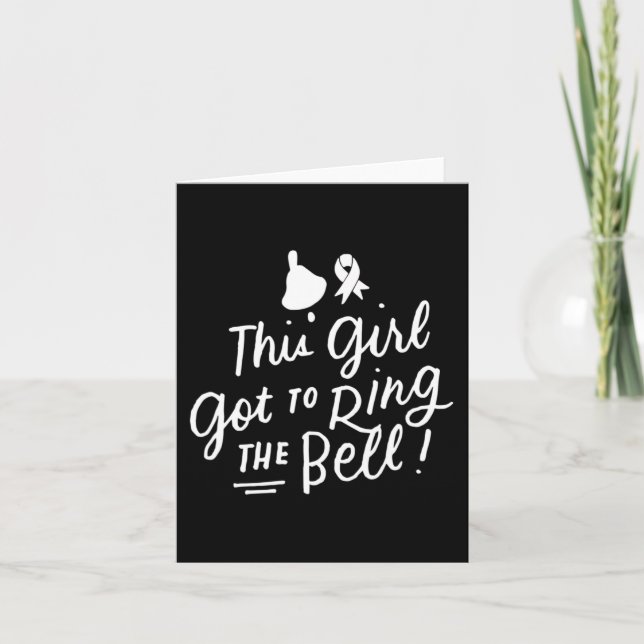 Carte Cette fille a fait sonner la Bell Chemo Grad Breas (Devant)