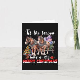 Carte Cette Saison A Un Très Grand Cheval De Noël