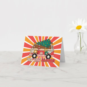 Carte Cette saison - super Noël rétro - Noël