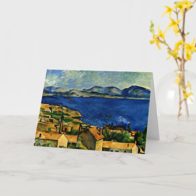 Carte Cezanne - Golfe de Marseille vue de L'Estaque (Fleur jaune)