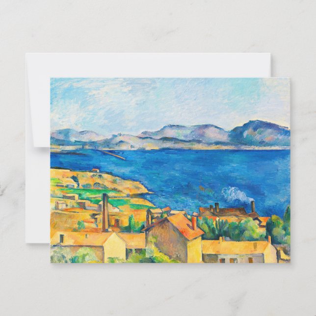 Carte Cezanne : La baie de Marseille, vue de L'Estaque (Devant)