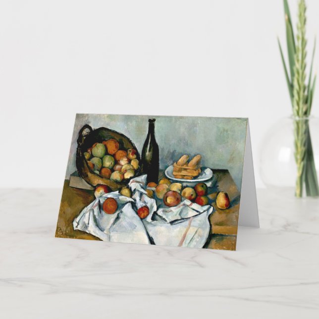 Carte Cezanne - Panier de pommes (Devant)
