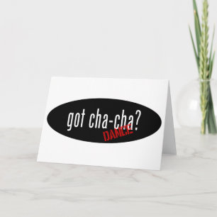 Carte Cha-Cha objets de danse - obtenu cha-cha