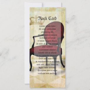Carte Chaise royale et couronne