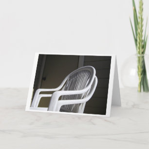 Carte Chaises en plastique couplées