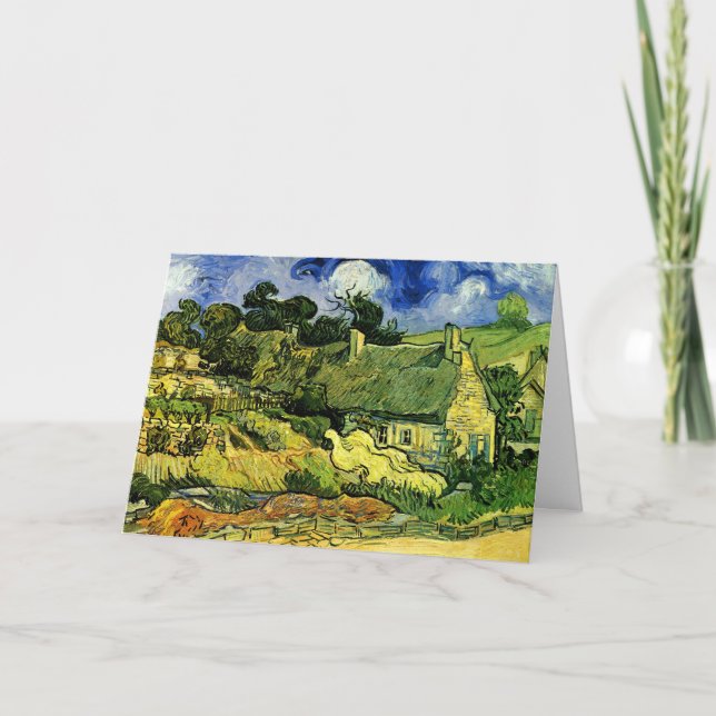 Carte Chalets à chaume, Cordeville par Vincent van Gogh (Devant)