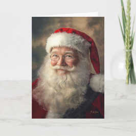 Carte Chaleureux voeux du Coeur de Noël