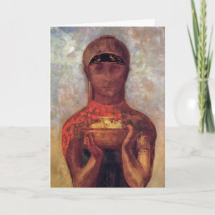 Carte Chalice de Mystère - Art Spirituel par Odilon Redo