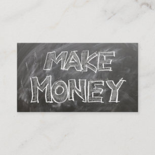 Carte Chalk Board Style "Make Money"