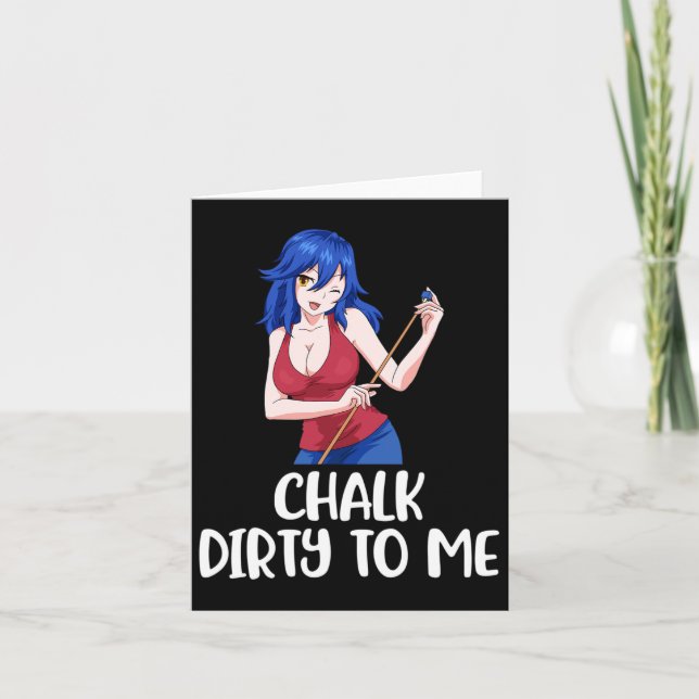Carte Chalk Dirty Me Billard (Devant)