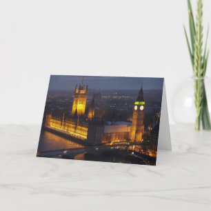 Carte Chambres du Parlement, Big Ben, Westminster