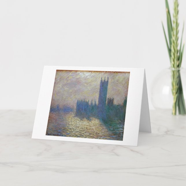 Carte Chambres du Parlement (Londres), Monet (Devant)